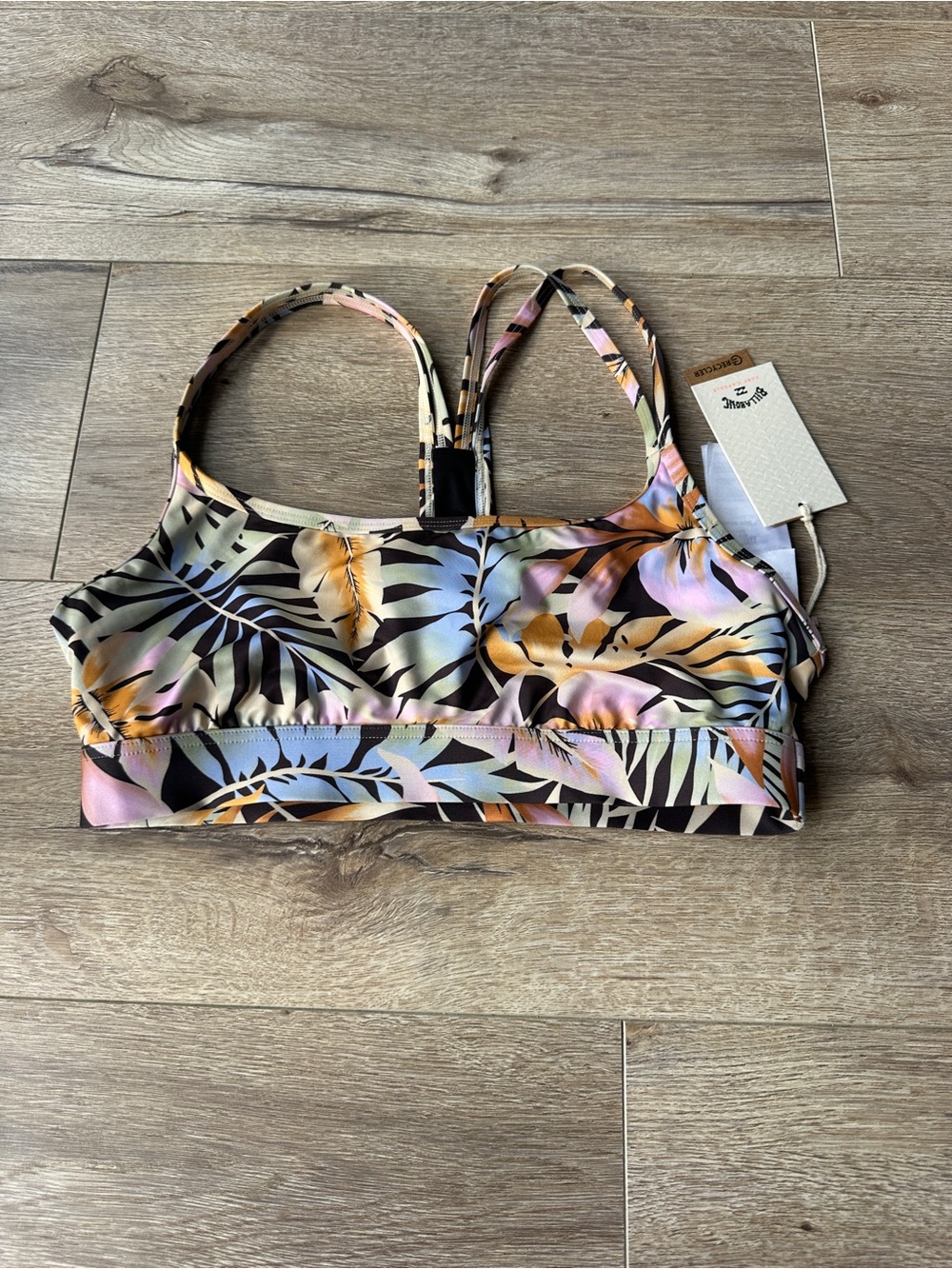 Billabong Tropical Leaf Print Bralette - Multi